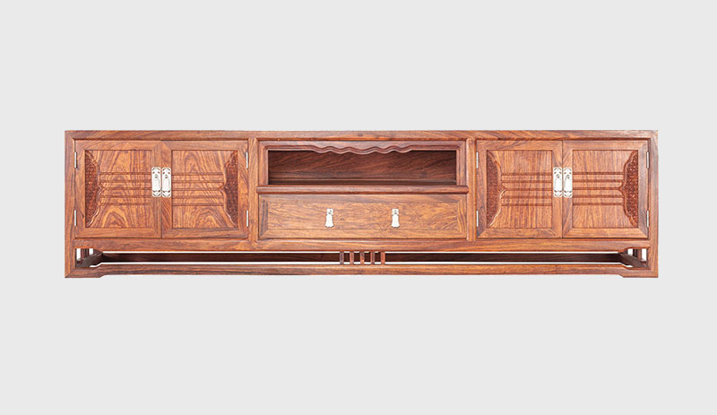 黔东南刺猬紫檀电视柜低柜现代中式全实木电视柜客厅高低柜